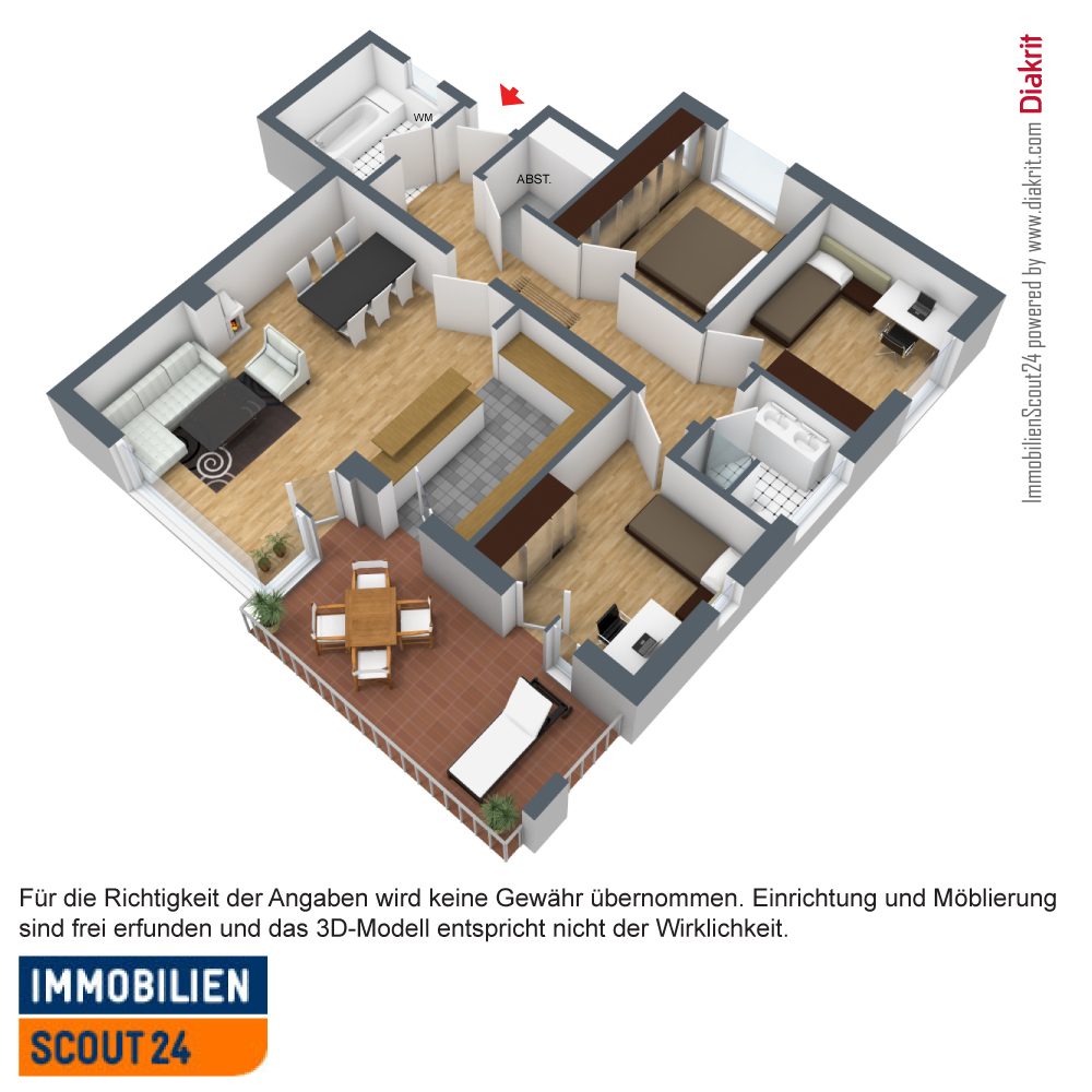 Immobilienangebot - Villingen-Schwenningen - Alle - Mit Solaranlage, Fußbodenheizung und eigenem Kaminofen- Anschluss:
Neubau 5-Fam.Haus Paulinenstr. 30