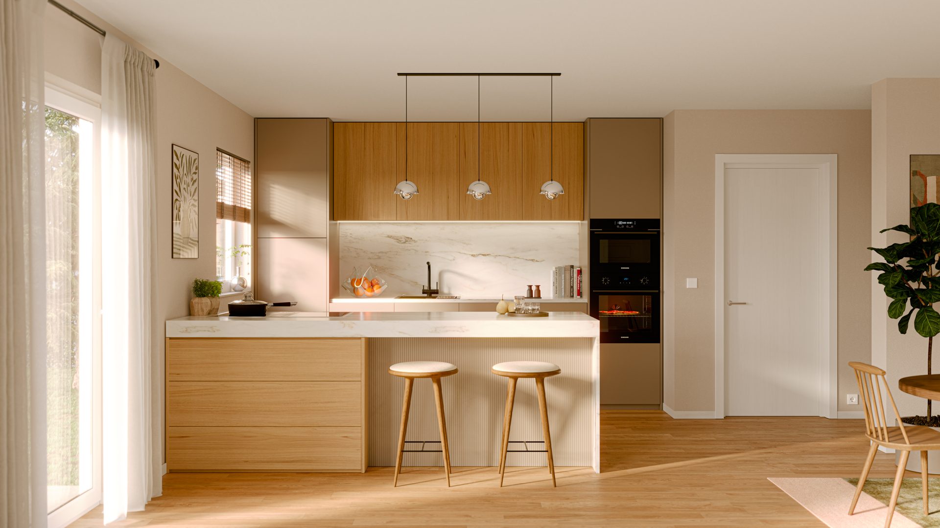 Immobilienangebot - Albstadt-Pfeffingen - Alle - Herrlicher Ausblick, Tageslichtbad, Gäste-WC, 2 Terrassen, 70 m² Privatgarten, € 100.000 zu 1,00%!