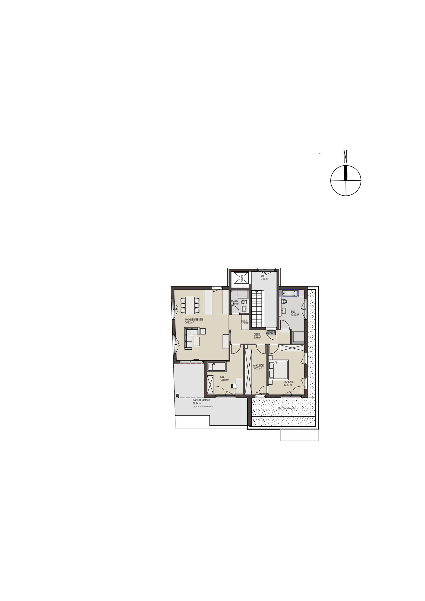 Immobilienangebot - Albstadt-Pfeffingen - Alle - Traumhafter Fernblick, sonnige Dachterrasse, Ankleide, 2 vollwertige Bäder, € 100.000 zu 1,00% Zins!