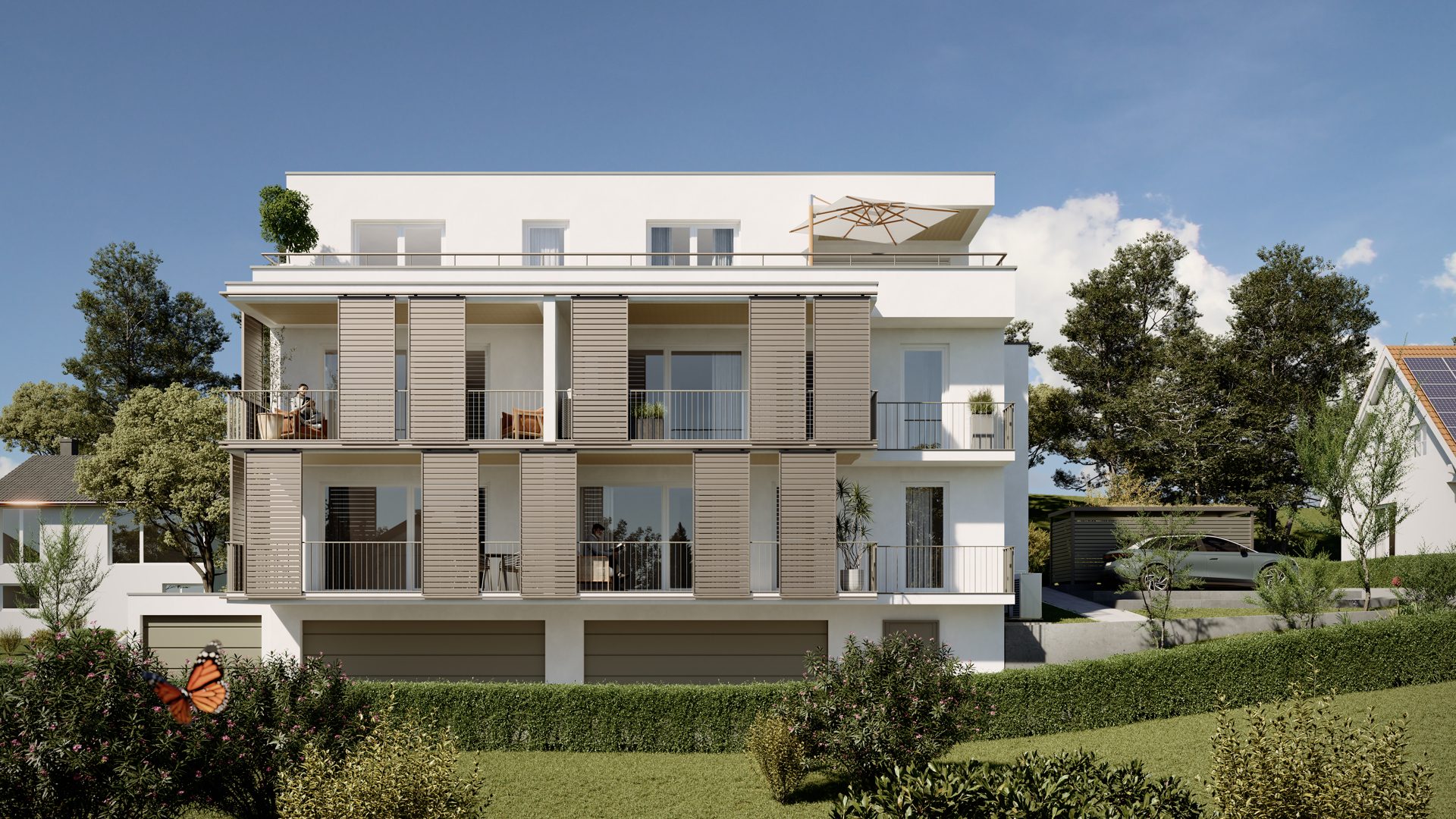Immobilienangebot - Meßstetten - Alle - Sonnig Wohnen in bevorzugter Lage: Großer Wohnbereich, Tageslichtbad, Balkon, € 100.000 zu 1,00%!