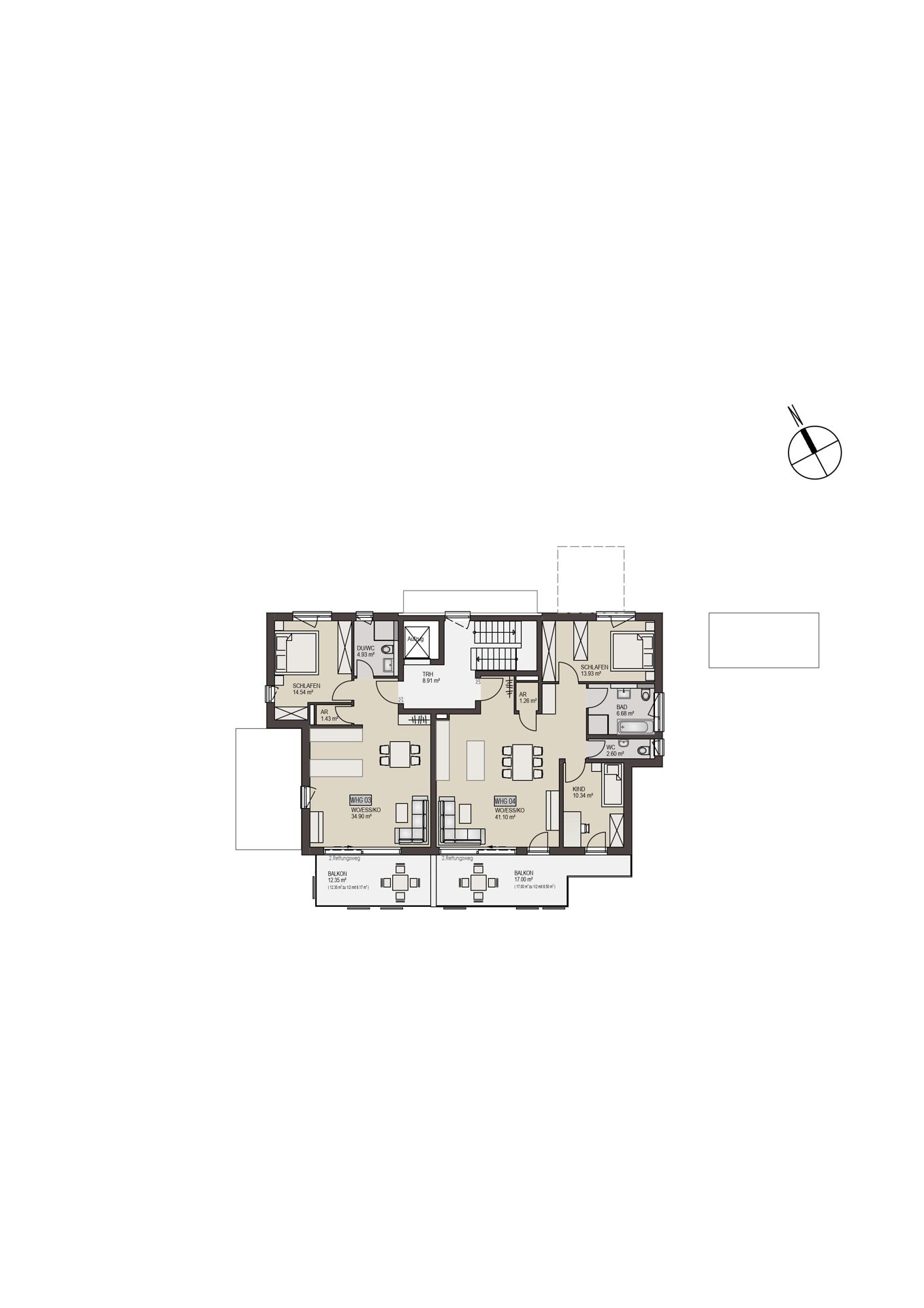 Immobilienangebot - Meßstetten - Alle - Großzügig Wohnen mit sonnigem Südbalkon, Tageslichtbad und Gäste-WC | € 100.000 zu 1,00% Zins!
