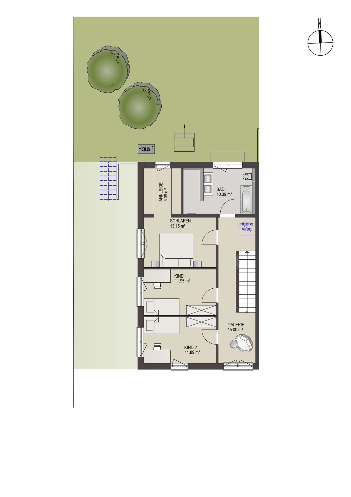 Immobilienangebot - Albstadt-Ebingen - Alle - Terrassenhaus in Bestlage mit Fernblick, großer Südterrasse, Doppelgarage & 2 Bädern - KfW 55!