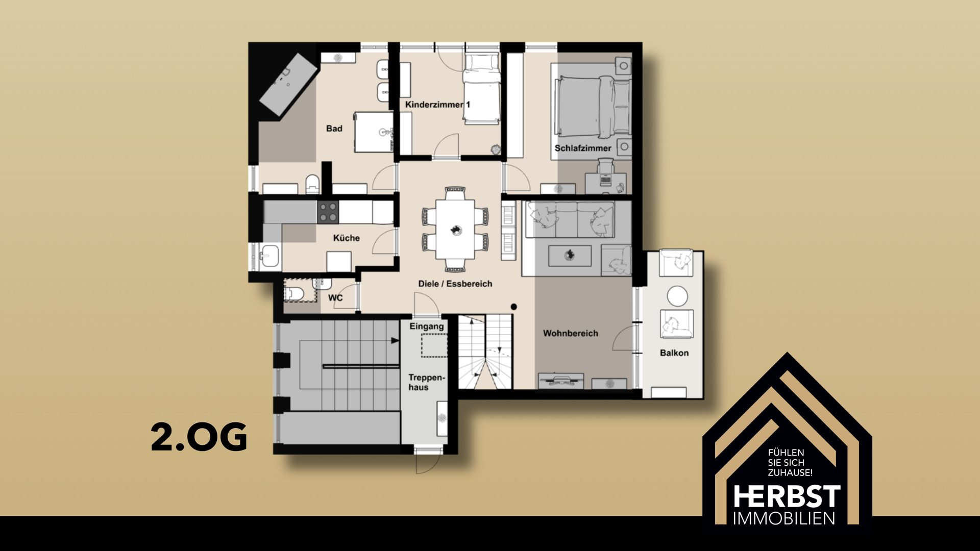 Immobilienangebot - Niedereschach - Alle - Wohnen auf zwei Ebenen:
4,5-Zimmer-Maisonettewohnung mit Balkon in gepflegter Wohnanlage