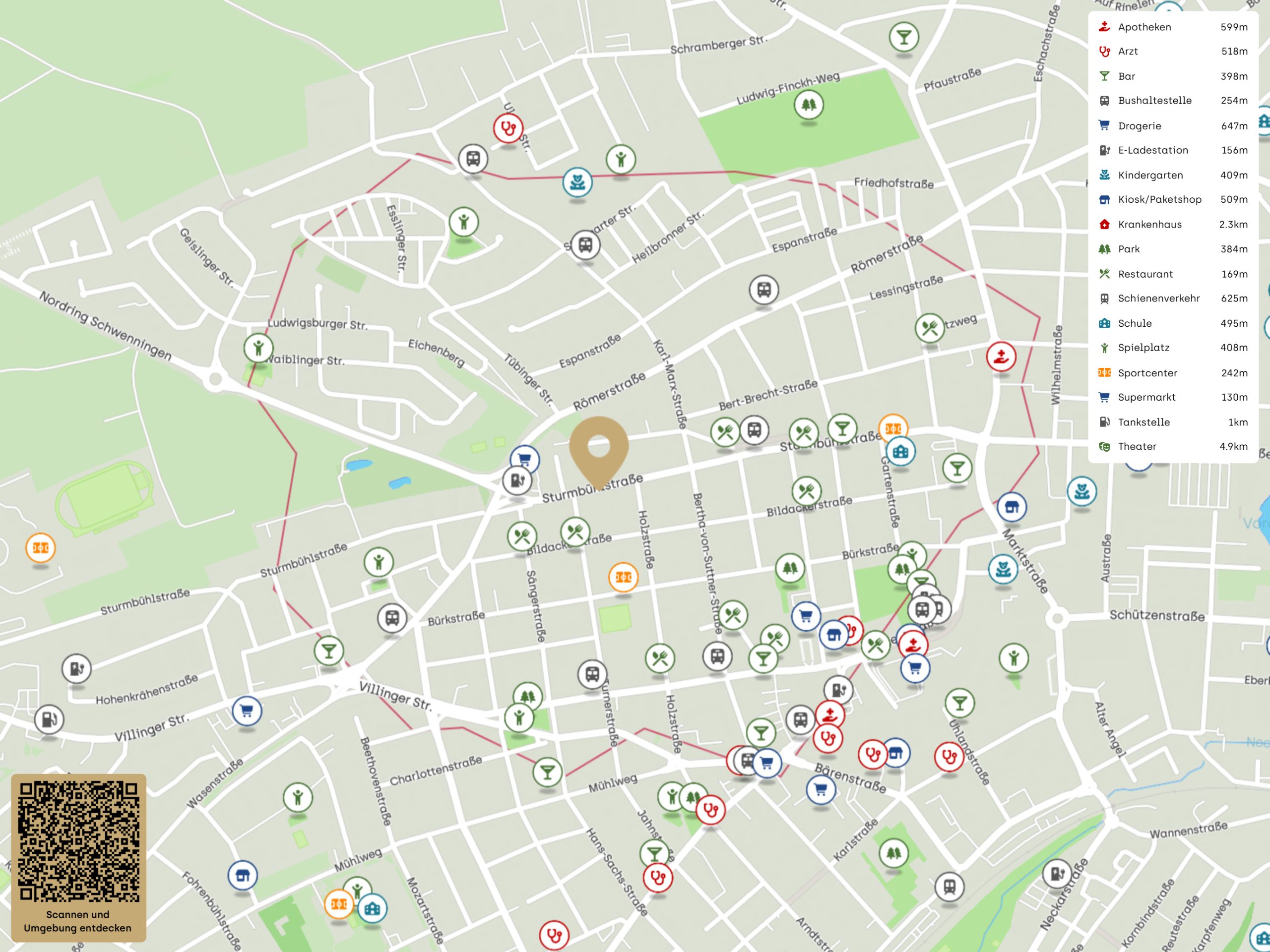 Immobilienangebot - Villingen-Schwenningen - Alle - Bevorzugte Lage, großer Wohnbereich,  sonniger SW-Balkon, TG-Platz, neue Heizung, sofort bezugsfrei!