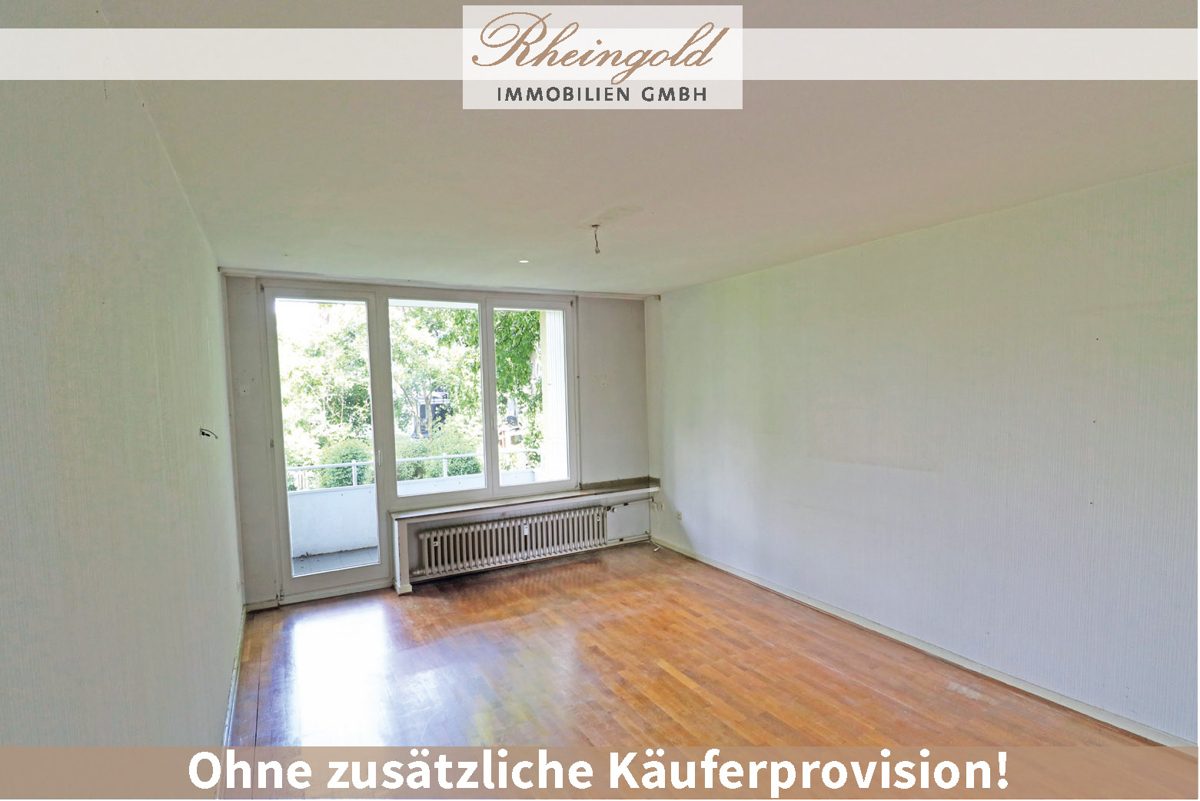 Immobilienangebot - Bonn - Wohnungen - Gut geschnittene 4-Zimmer-Wohnung mit modernisiertem Bad:
mit 2 Balkone , Ruhig und gut angebunden