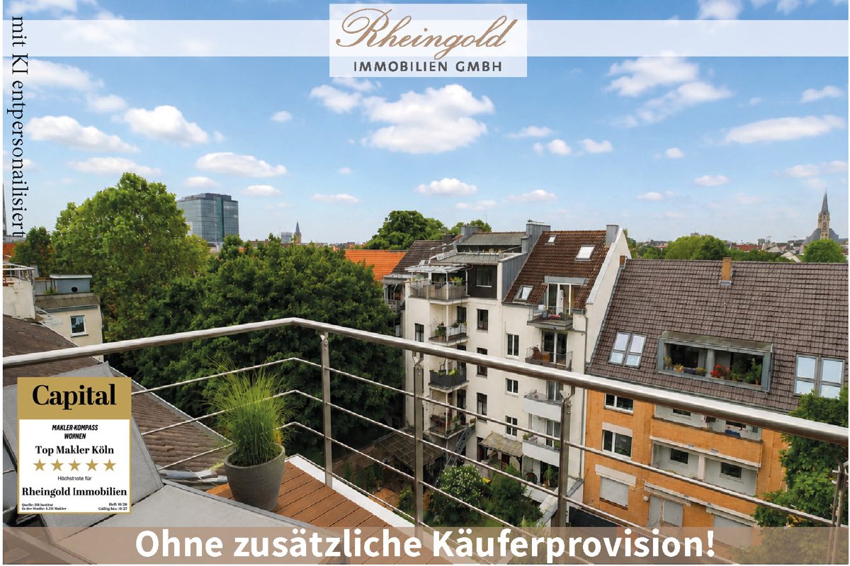 Immobilienangebot - Köln - Wohnungen - SÜDSTADT-RARITÄT MIT DACHTERRASSE
3 ZIMMER, GARAGE. JETZT VERMIETET, Zukünftig Ihr Zuhause?