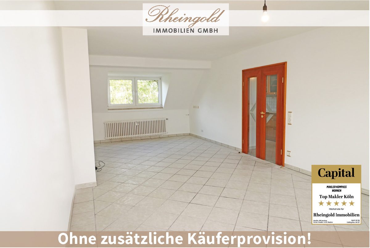 Immobilienangebot - Köln - Wohnungen - Griechenmarktviertel: Urbanes Wohnen im Dachgeschoss mit Loggia – keine Nachbarn über Ihnen!