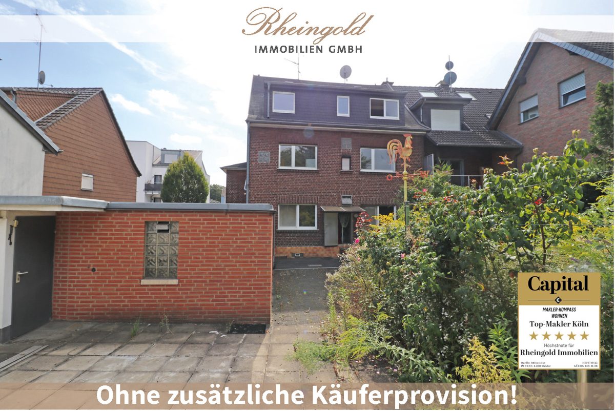 Immobilienangebot - Hürth - Häuser - Ein Haus, viele Möglichkeiten & Potenziale
MFH mit 3 ETW, Generationenwohnen, Eigennutzung, Invest.