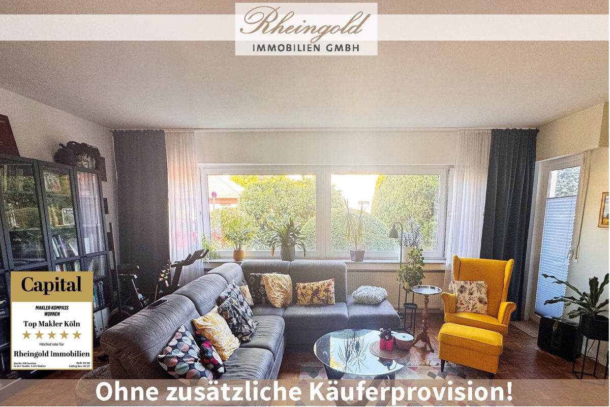 Immobilienangebot - Köln / Lövenich - Wohnungen - Zuhause mit Zukunft:
3-Zimmer Familientraum in Köln-Lövenich - Bezugsbereit und energetisch saniert