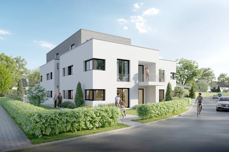 Gütelhöfer Immobilien - Immobilienangebot - Bornheim - Alle - Erstbezug! Barrierefreie und energieeffiziente 69m² Zweiraumwohnung mit Balkon und Carport