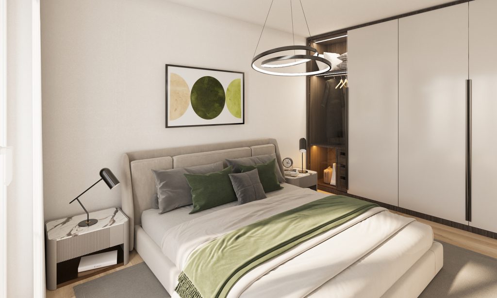 Gütelhöfer Immobilien - Immobilienangebot - Bornheim - Alle - Erstbezug - barrierefrei! Exklusive 57m² | 2-Zimmer Neubauwohnung mit Balkon und Fußbodenheizung