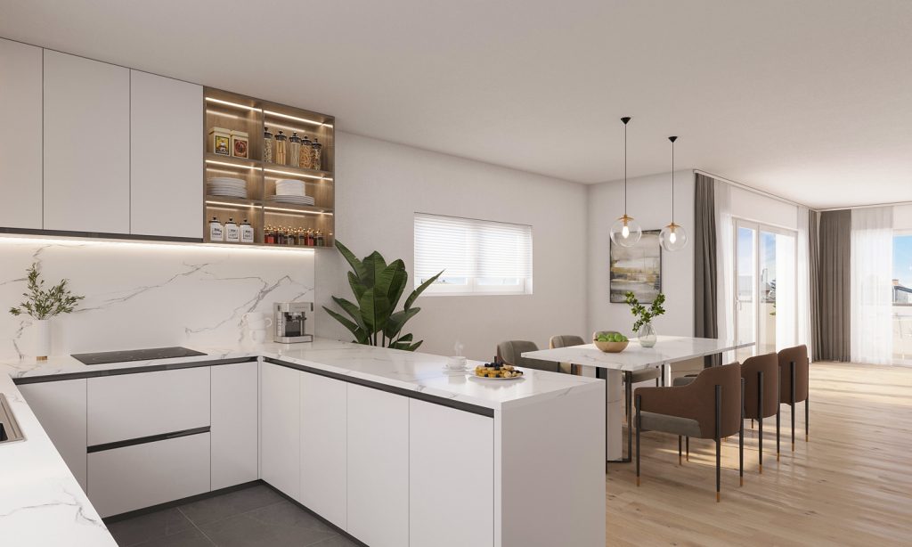 Gütelhöfer Immobilien - Immobilienangebot - Bornheim - Alle - Erstbezug - barrierefrei! Exklusive 150m² Penthousewohnung | 4-Zimmer Neubauwohnung mit Dachterrasse