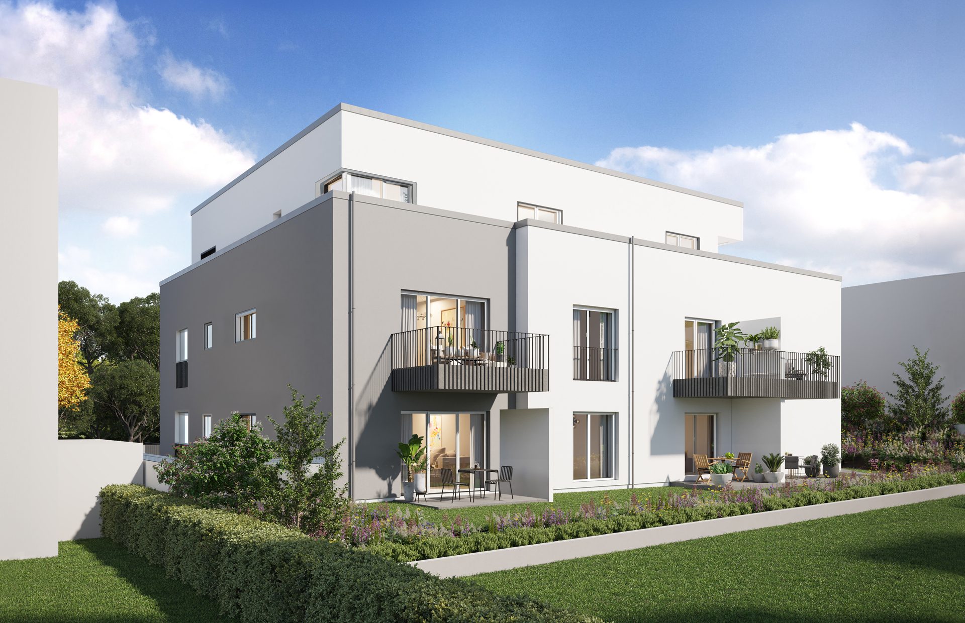 Gütelhöfer Immobilien - Immobilienangebot - Bornheim - Alle - Erstbezug - barrierefrei! Exklusive 150m² Penthousewohnung | 4-Zimmer Neubauwohnung mit Dachterrasse