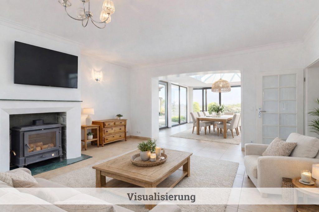 Immobilienangebot - Pulheim / Stommeln - Alle - Luxus-Bungalow  -  64 m² Wohnbereich   -  Wohnen & Arbeiten  -  Untervermietung