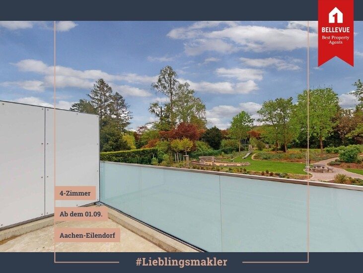 Immobilienangebot - Aachen - Alle - Attraktive 4-Zimmer-Wohnung mit sonnigem Balkon und Tiefgarage