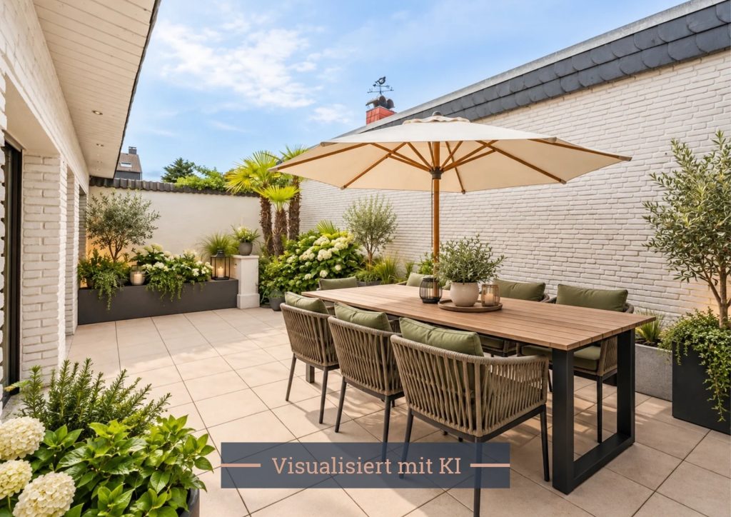 Immobilienangebot - Köln - Alle - Modernisiertes Reihenhaus  -  Köln-Pesch  -  Wohnen und Arbeiten