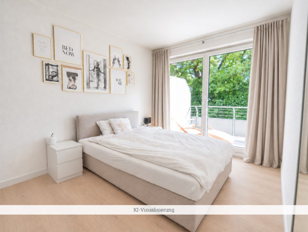 Schlafzimmer Immobilienangebot - Köln - Alle - Müngersdorfer Bestlage | 2 Zimmer, Balkon ins Grüne & TG | Frühjahr 2027