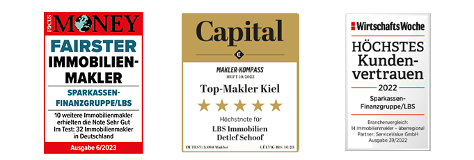Unsere Auszeichnungen - Siegel - Detlef Schoof Immobilien