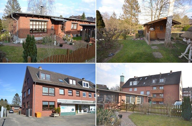 Immobilienangebot - Kiel - Alle - Wohnen und Vermieten - Bungalow mit Garagen sowie Zinshaus in Kiel-Projensdorf