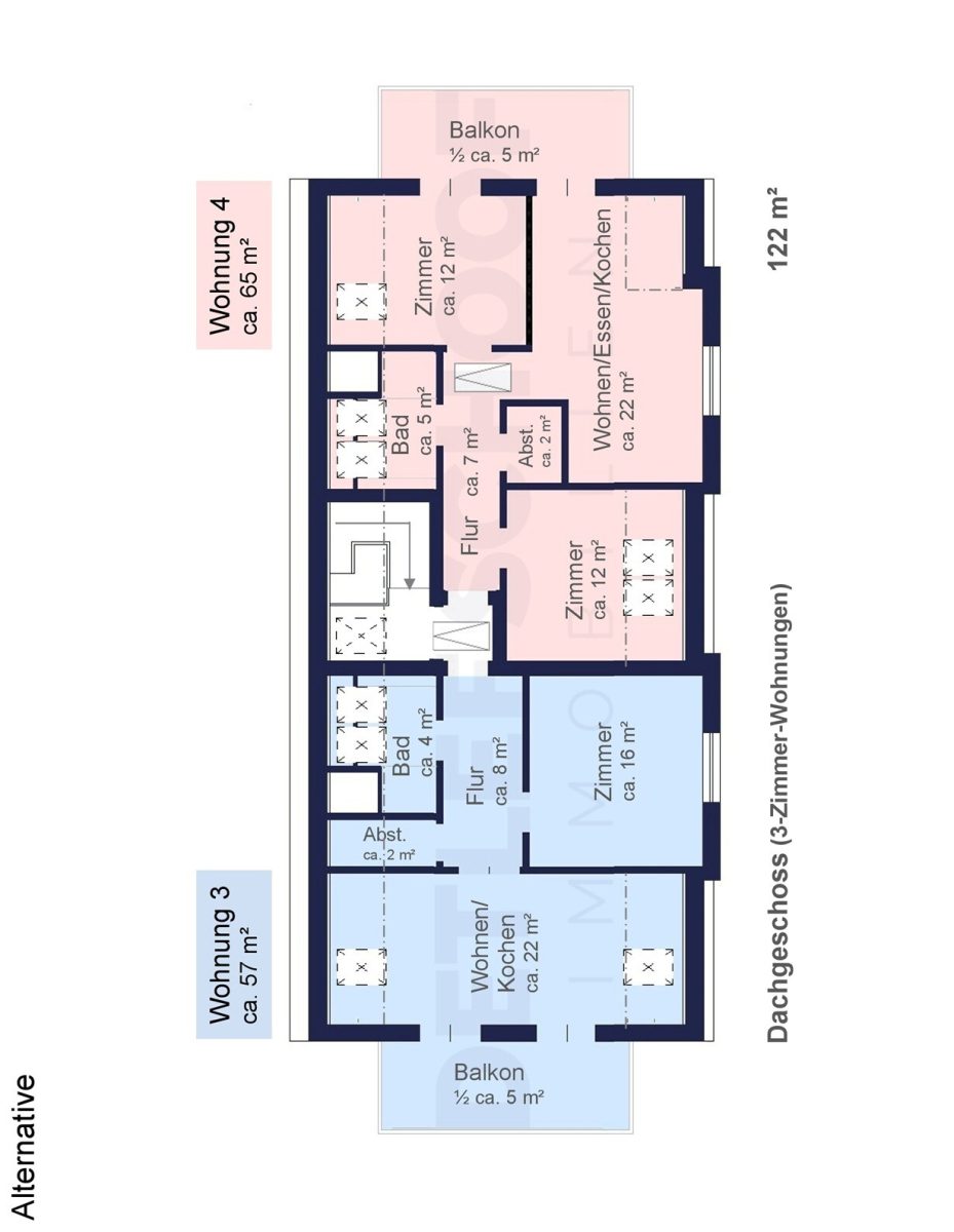 Immobilienangebot - Flintbek - Alle - 2-Zimmer-Neubauwohnung in perfekter exklusiver Wohnlage von Flintbek im
1. Obergeschoss mit Balkon