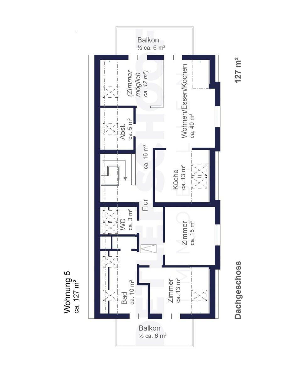 Immobilienangebot - Flintbek - Alle - 2-Zimmer-Neubauwohnung in perfekter exklusiver Wohnlage von Flintbek im
1. Obergeschoss mit Balkon