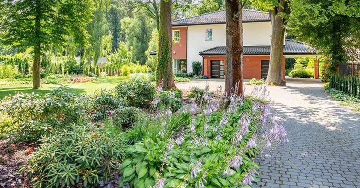 Haus im Grünen mit Garten
