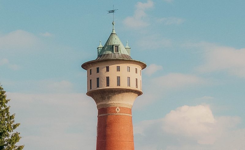 Wasserturm-Mannheim-Wallstadt Der obere Teil des Wasserturms in Mannheim-Wallstadt