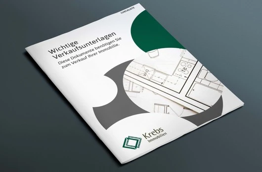 Verkaufsunterlagen mit Krebs Immobilien