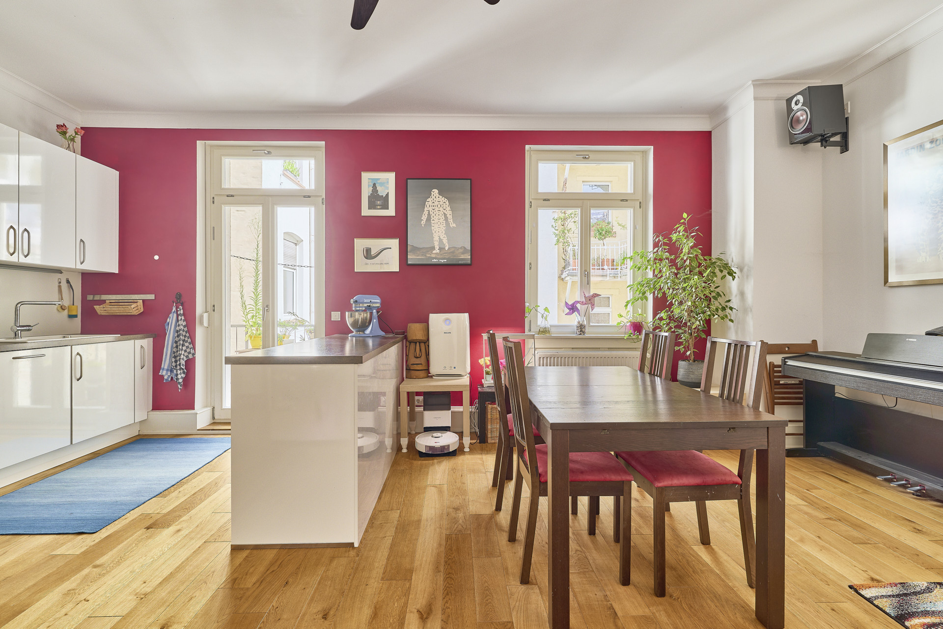 Immobilienangebot - Heidelberg - Alle - Rarität in der Weststadt: Liebevoll sanierte Altbauwohnung mit 2 Bädern, 2 Balkonen und Fahrstuhl