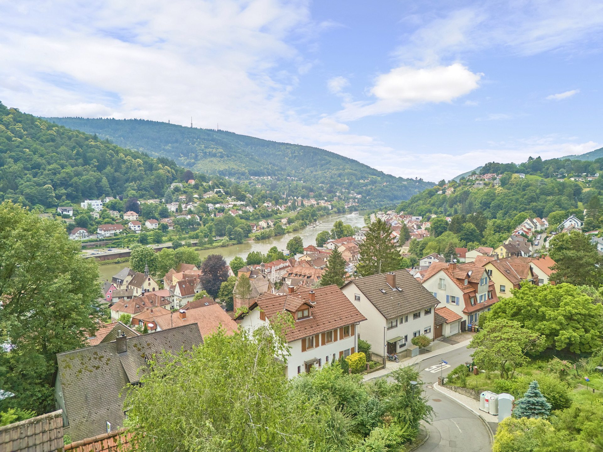 Immobilienangebot - Heidelberg - Alle - Großzügiges Einfamilienhaus mit unverbaubarem Neckarblick und ELW auf gepflegtem Gartengrundstück