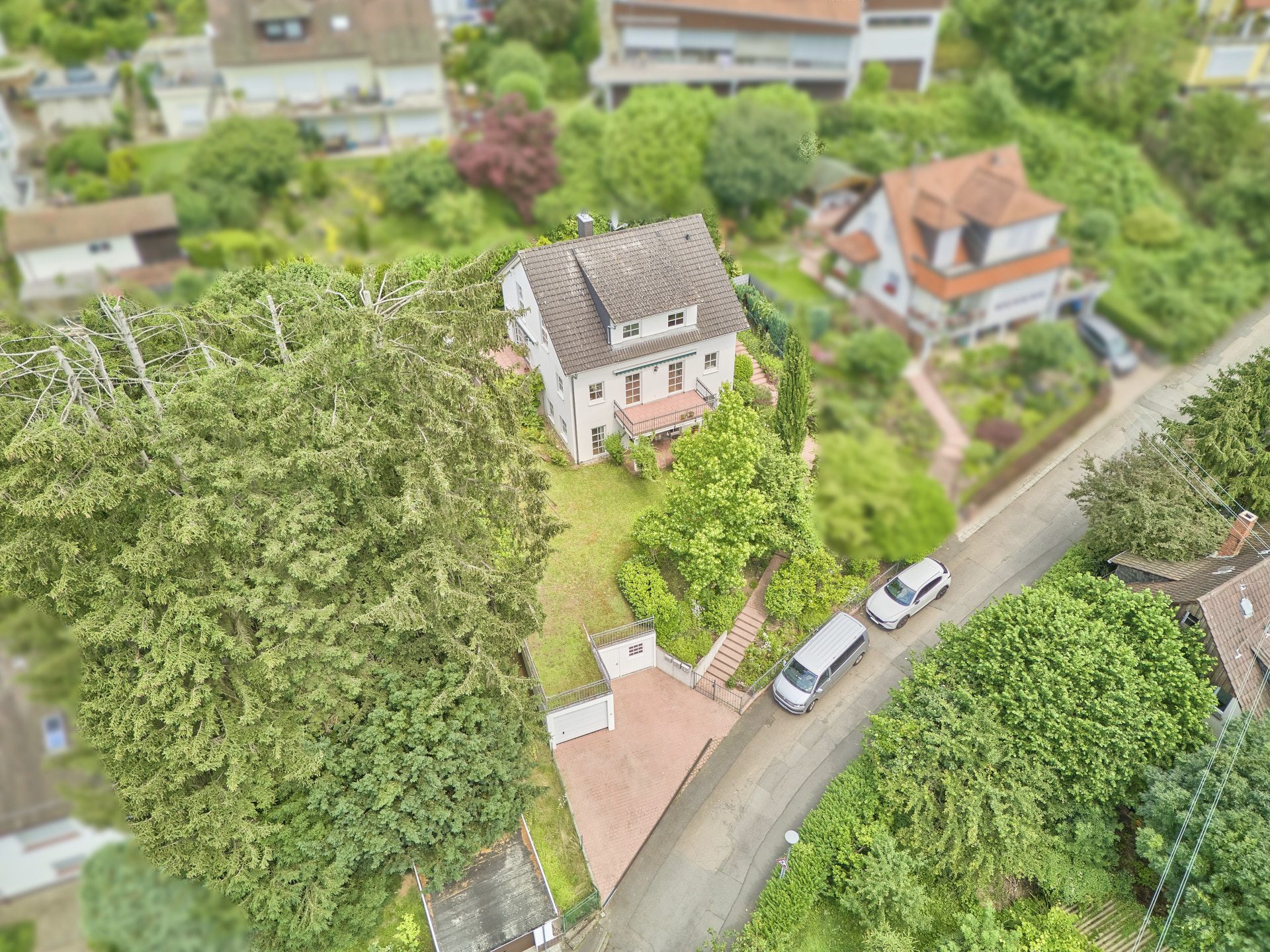 Immobilienangebot - Heidelberg - Alle - Großzügiges Einfamilienhaus mit unverbaubarem Neckarblick und ELW auf gepflegtem Gartengrundstück
