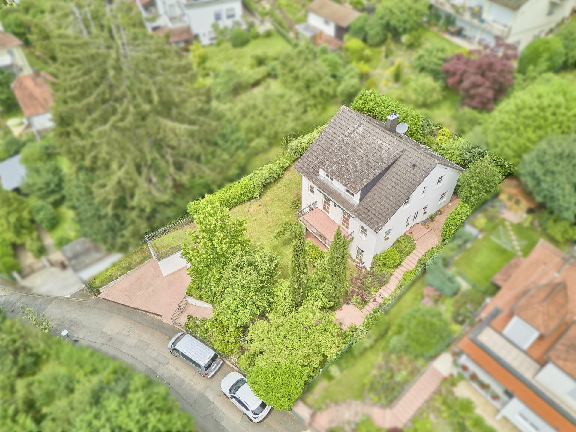 Immobilienangebot - Heidelberg - Alle - Großzügiges Einfamilienhaus mit unverbaubarem Neckarblick und ELW auf gepflegtem Gartengrundstück