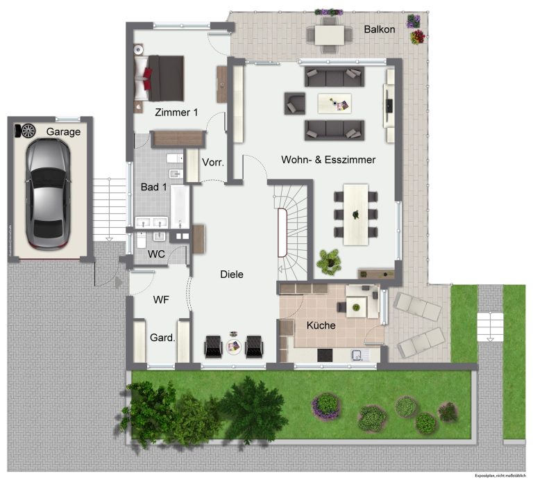 Immobilienangebot - Wiesloch - Alle - Lichtverwöhnte Wohnfreiheit: Großzügiges Einfamilienhaus mit ELW und privatem Garten in Bestlage