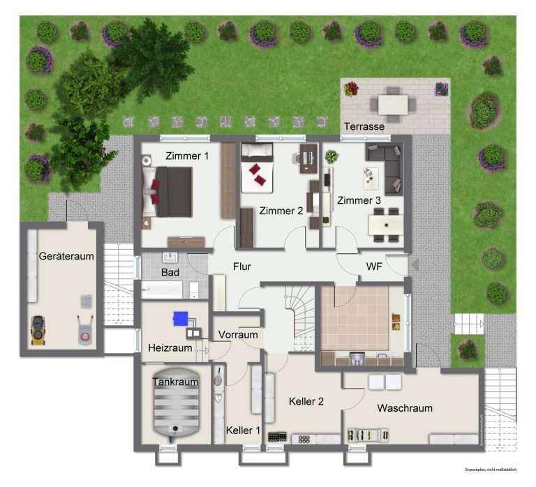 Immobilienangebot - Wiesloch - Alle - Lichtverwöhnte Wohnfreiheit: Großzügiges Einfamilienhaus mit ELW und privatem Garten in Bestlage