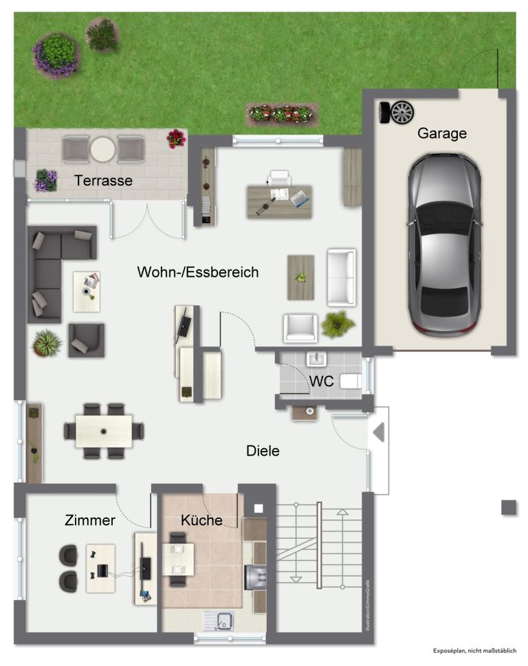 Immobilienangebot - Eppelheim - Alle - Einfamilienhaus mit sonnigem Garten in Eppelheim