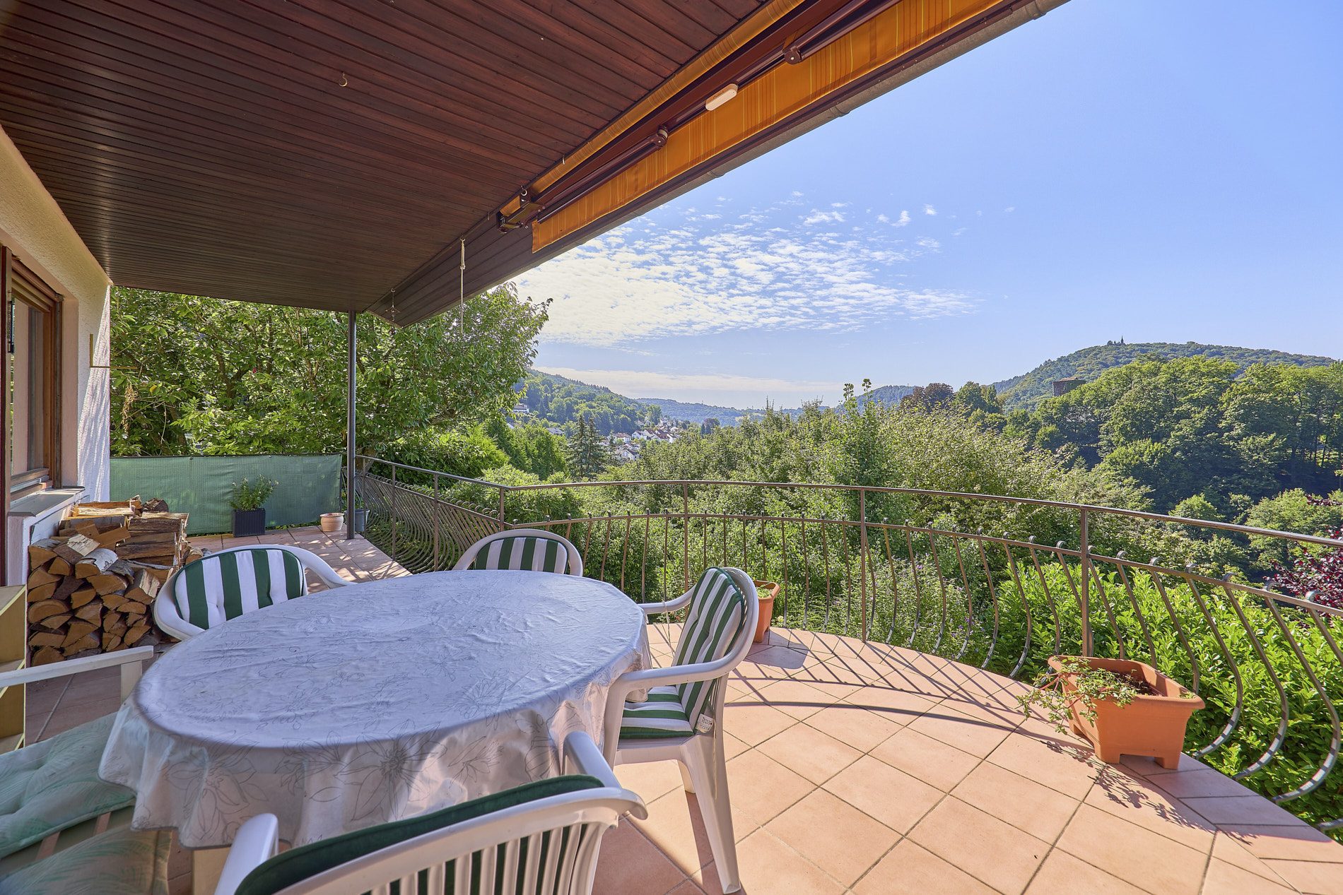 Immobilienangebot - Neckarsteinach - Alle - Burgenpanorama inklusive: sonnenverwöhntes Ein- bis Zweifamilienhaus mit prächtigem Privatgarten