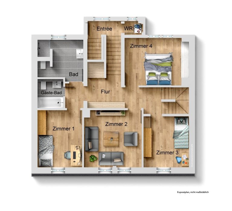 Immobilienangebot - Heidelberg - Alle - Erstbezug nach Kernsanierung: 4,5-Zimmer-Maisonettewohnung mit Dach-Loggia in begehrter Wohnlage