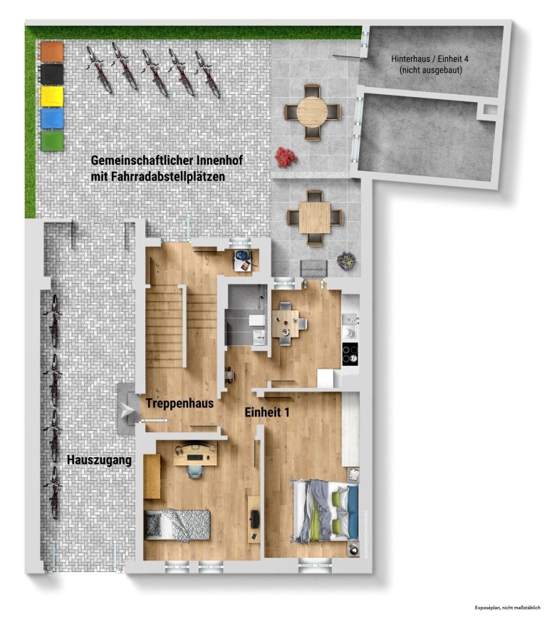 Immobilienangebot - Heidelberg - Alle - Erstbezug nach Kernsanierung: Stilvolle 3-Zimmerwohnung mit separatem Arbeitszimmer und Balkon