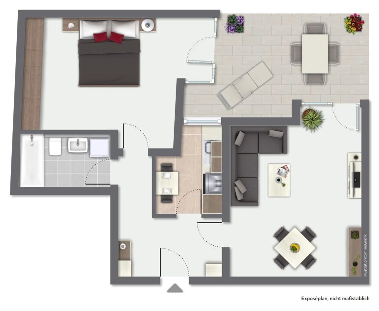 Immobilienangebot - Heidelberg - Alle - Attraktive 2-Zimmerwohnung im Linden-Carrée