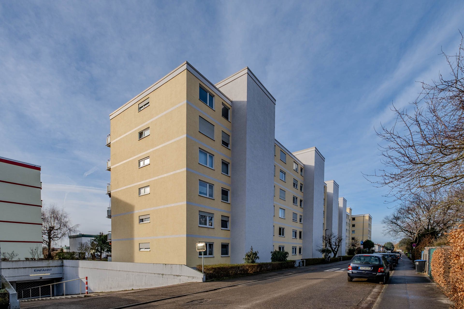 Immobilienangebot - Heidelberg - Alle - 3-Zimmer-Wohnung im Hasenleiser mit Ausblick aus dem 5. Stock, Tiefgaragenstellplatz und Fahrstuhl