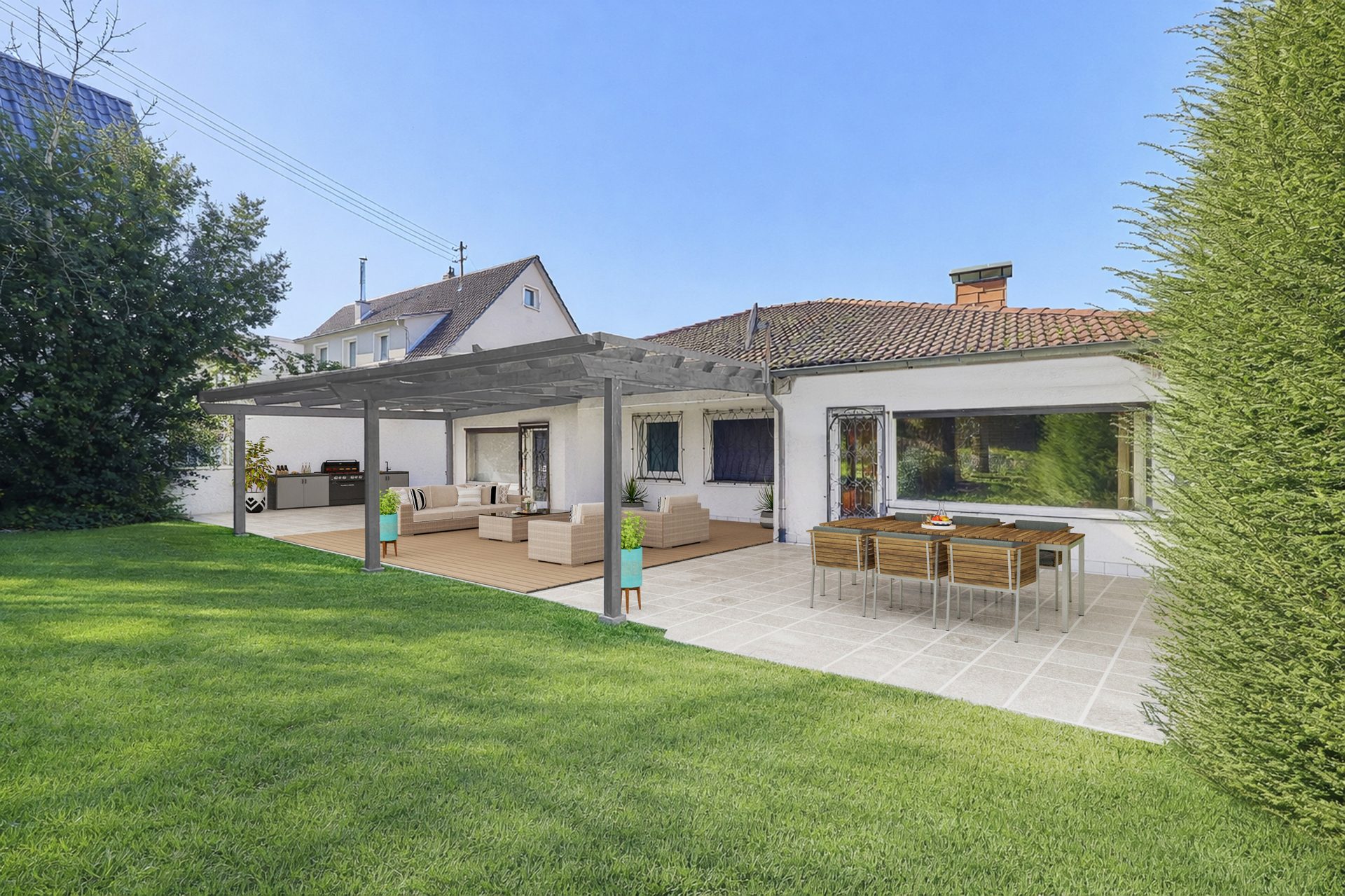 Immobilienangebot - Schriesheim - Alle - Großzügig wohnen in begehrter Lage:
Rarität mit großer Terrasse, Wellnessbereich und zwei Garagen