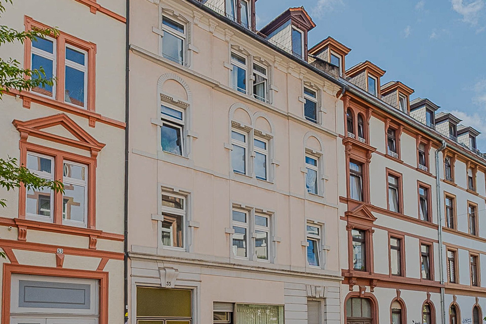 Immobilienangebot - Heidelberg - Alle - Weststadt: 3 Mehrfamilienhäuser auf einem Anwesen mit kleiner Gewerbeeinheit und 2 Innenhöfen