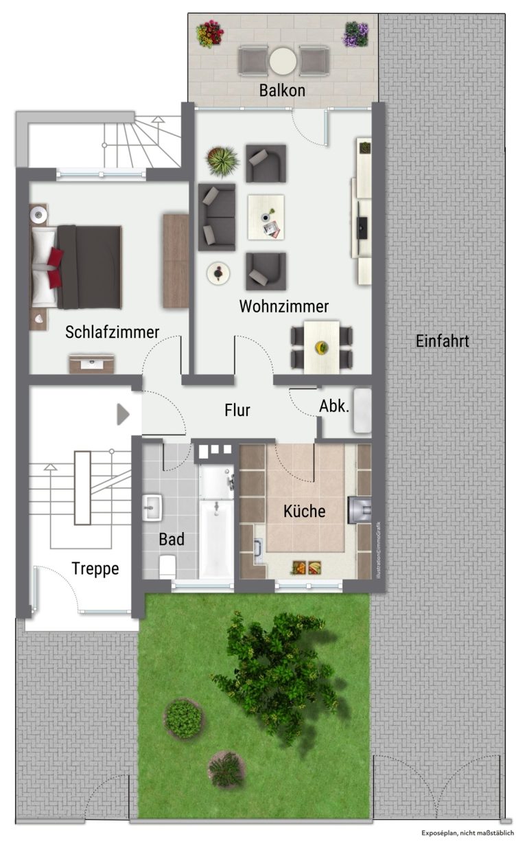 Immobilienangebot - Mannheim / Wallstadt - Alle - Familienglück in Wallstadt:
Haus mit Garten & Einliegerwohnung