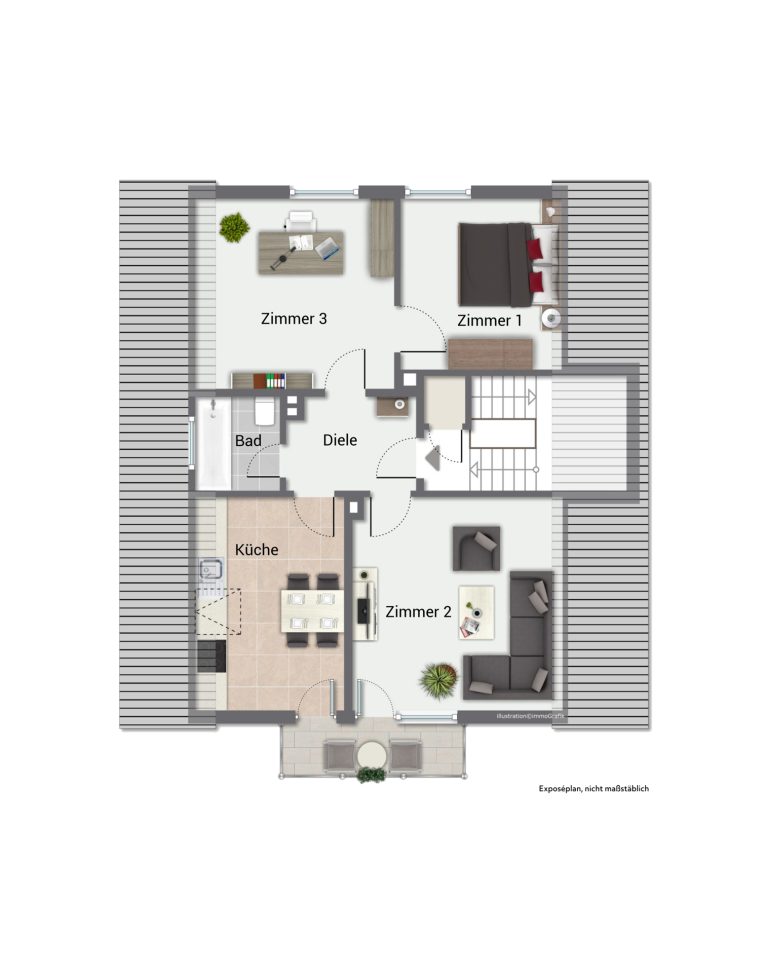 Immobilienangebot - Mannheim - Alle - Zweifamilienhaus mit ausgebautem Dach im Dornröschenschlaf