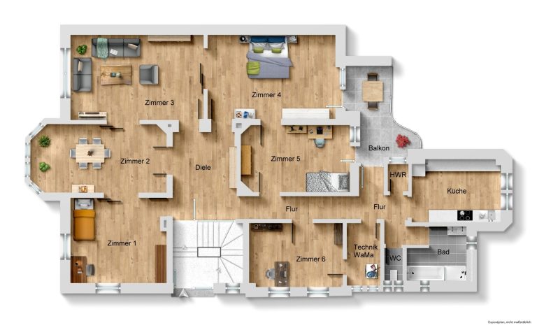 Immobilienangebot - Heidelberg - Alle - Altbaujuwel in der Heidelberger Weststadt: repräsentative 6-Zimmer-Wohnung mit Stellplatz und Balkon