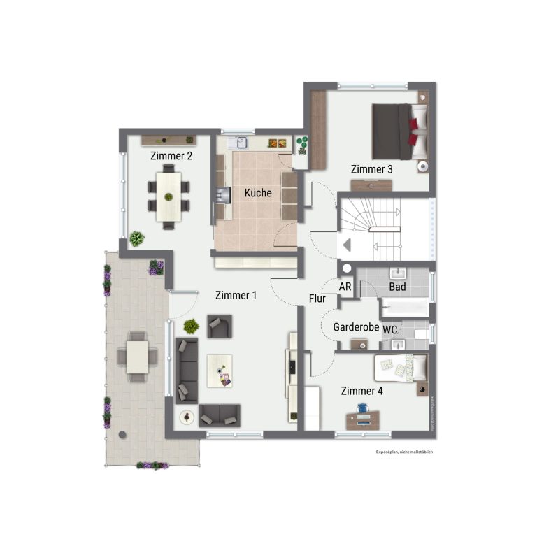 Immobilienangebot - Wiesloch - Alle - Top Kapitalanlage mit Entwicklungspotential: Dreifamilienhaus mit zwei Garagen in attraktiver Lage
