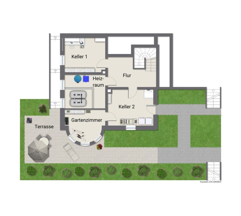 Immobilienangebot - Heidelberg - Alle - Grün und stadtnah wohnen: Stilvolles Einfamilienhaus mit parkähnlichem Garten und Ausbaupotential