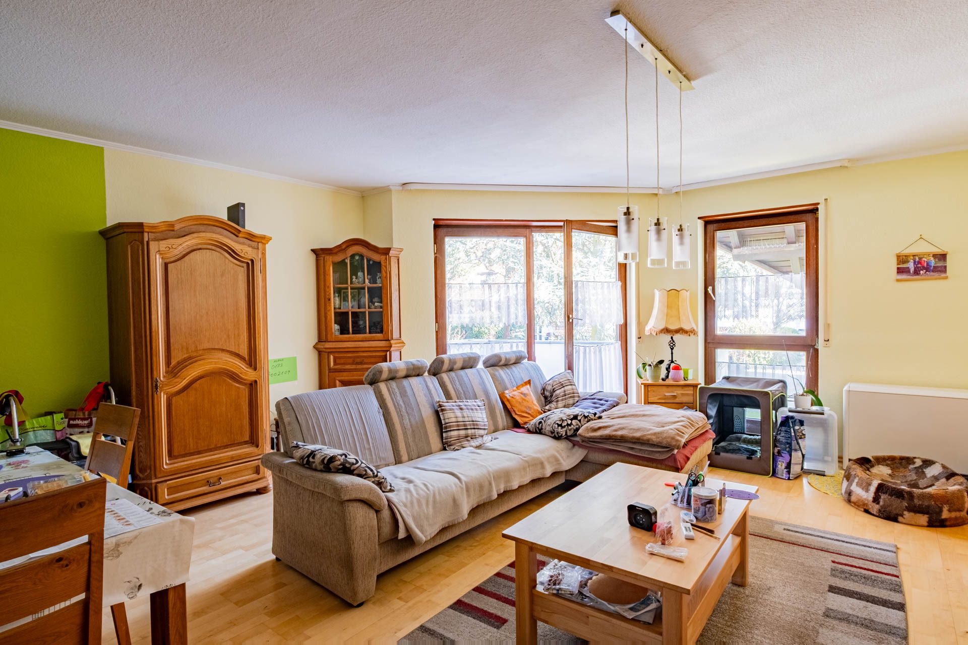 Immobilienangebot - Sandhausen - Alle - Sandhausen: Idyllisch gelegene 3-Zimmer-Wohnung mit Balkon und 2 Stellplätzen