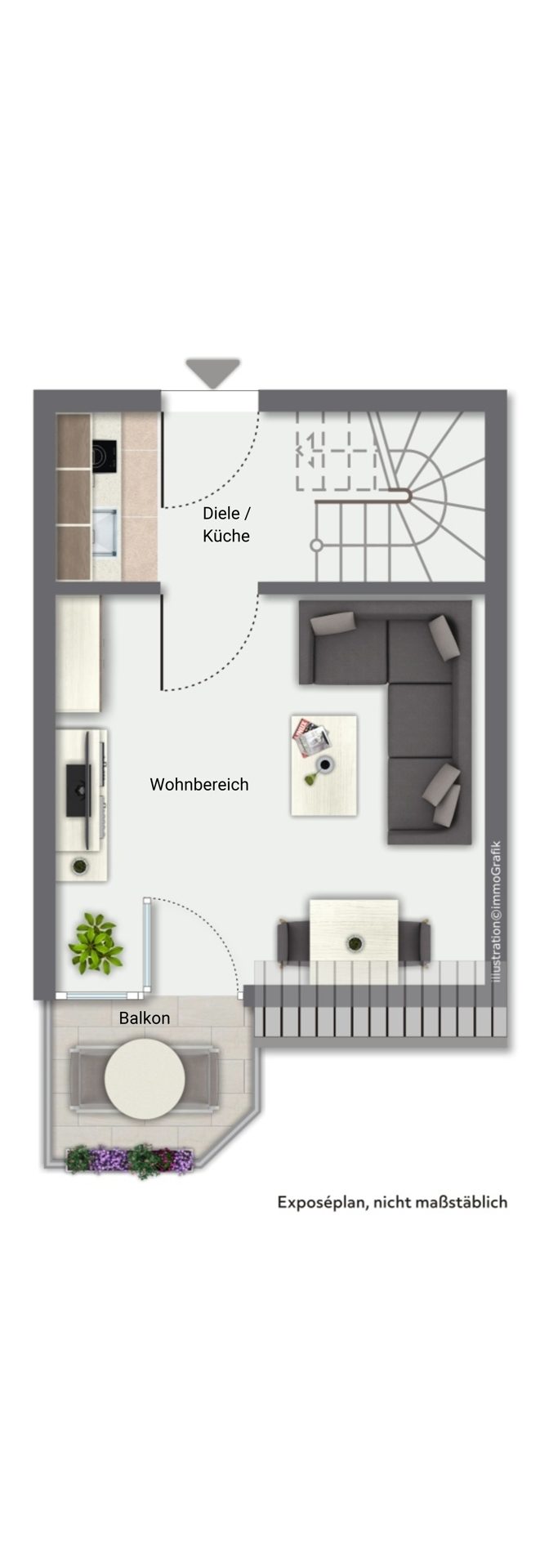 Immobilienangebot - Heidelberg - Alle - Charmante Maisonettewohnung samt 
Stellplatz in HD-Rohrbach