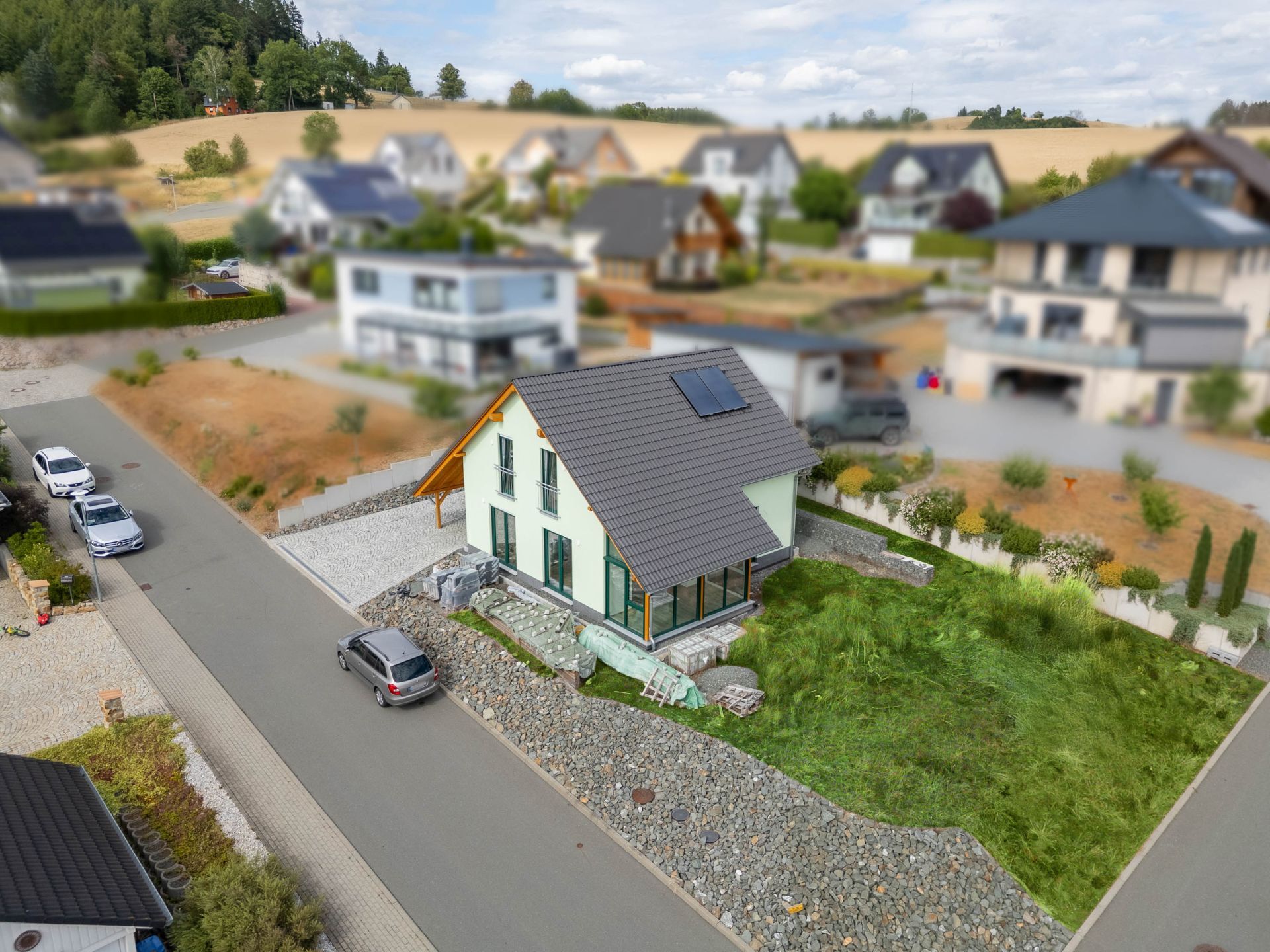 Immobilienangebot - Saalburg-Ebersdorf - Häuser - Gelegenheit: Neubau Erstbezug, Fußbodenheizung